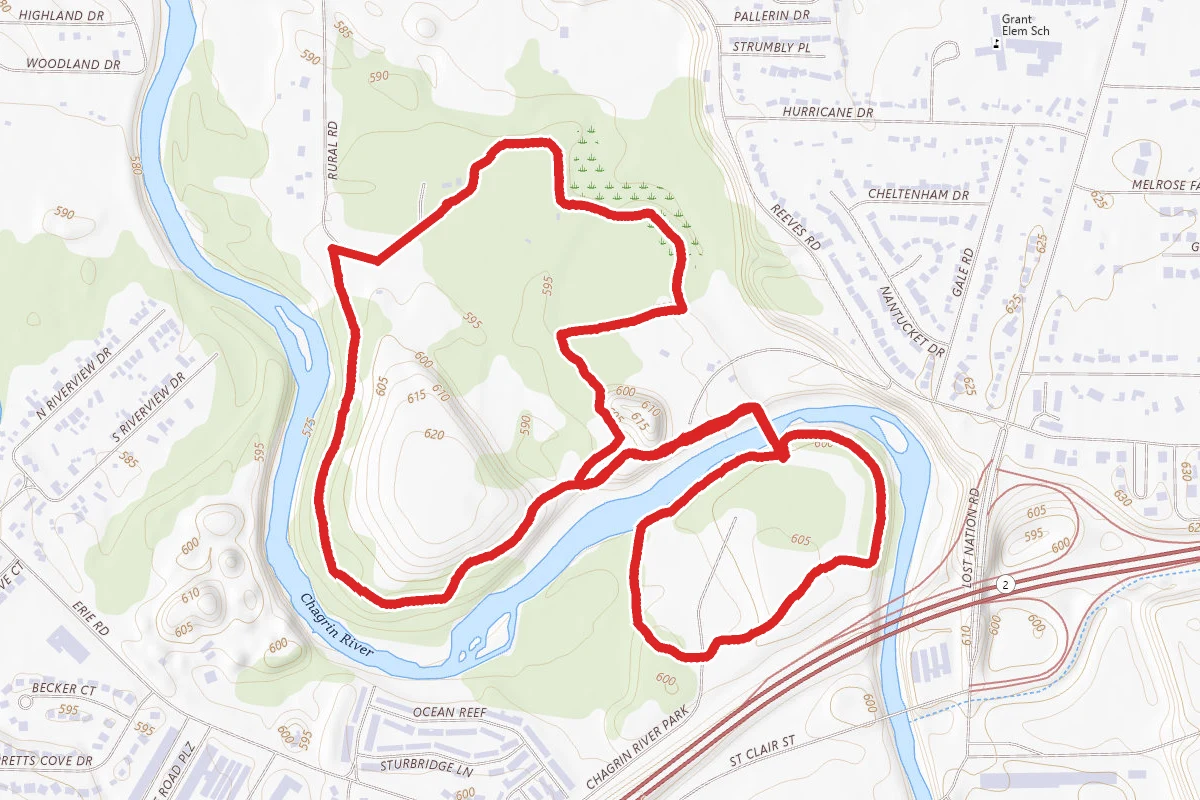 Chagrin River Park Trail