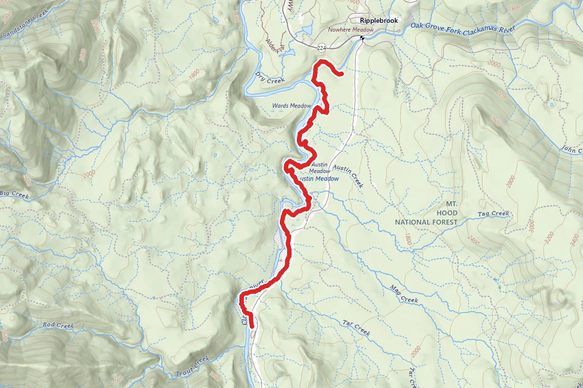 Riverside Trail to Rainbow Campground