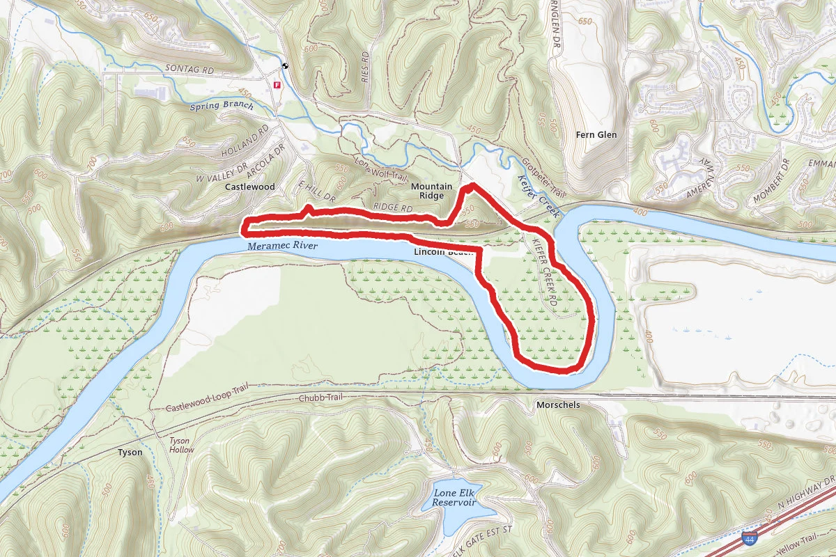 River Scene Trail Loop
