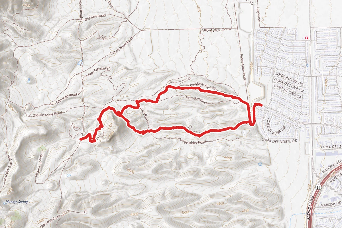 Maze-Cardiac Hill Loop Trail