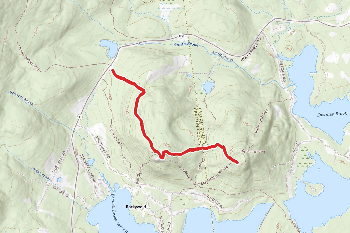 West and East Rattlesnake Mountain via Old Bridle Path