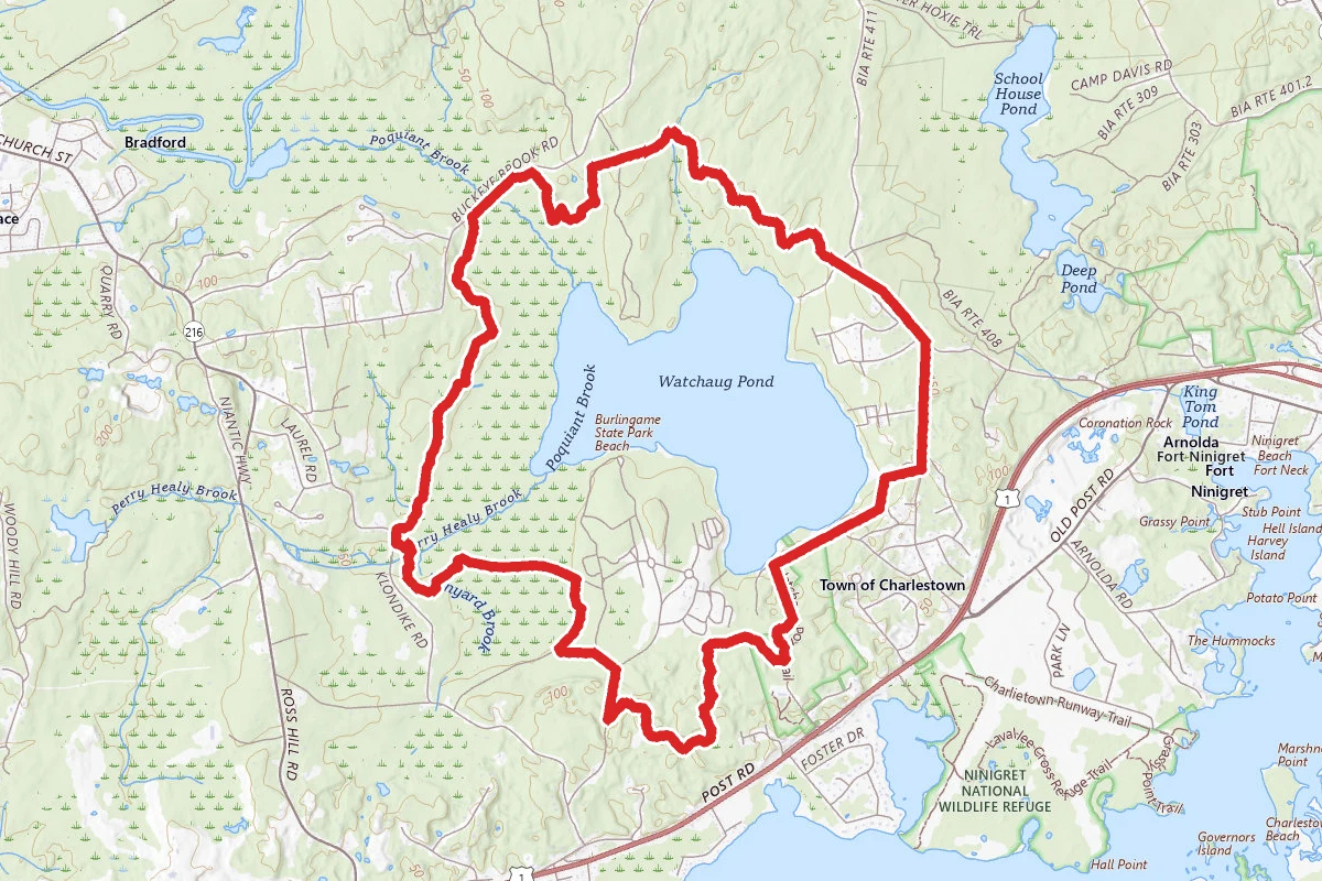 Burlingame State Park Campground Trail