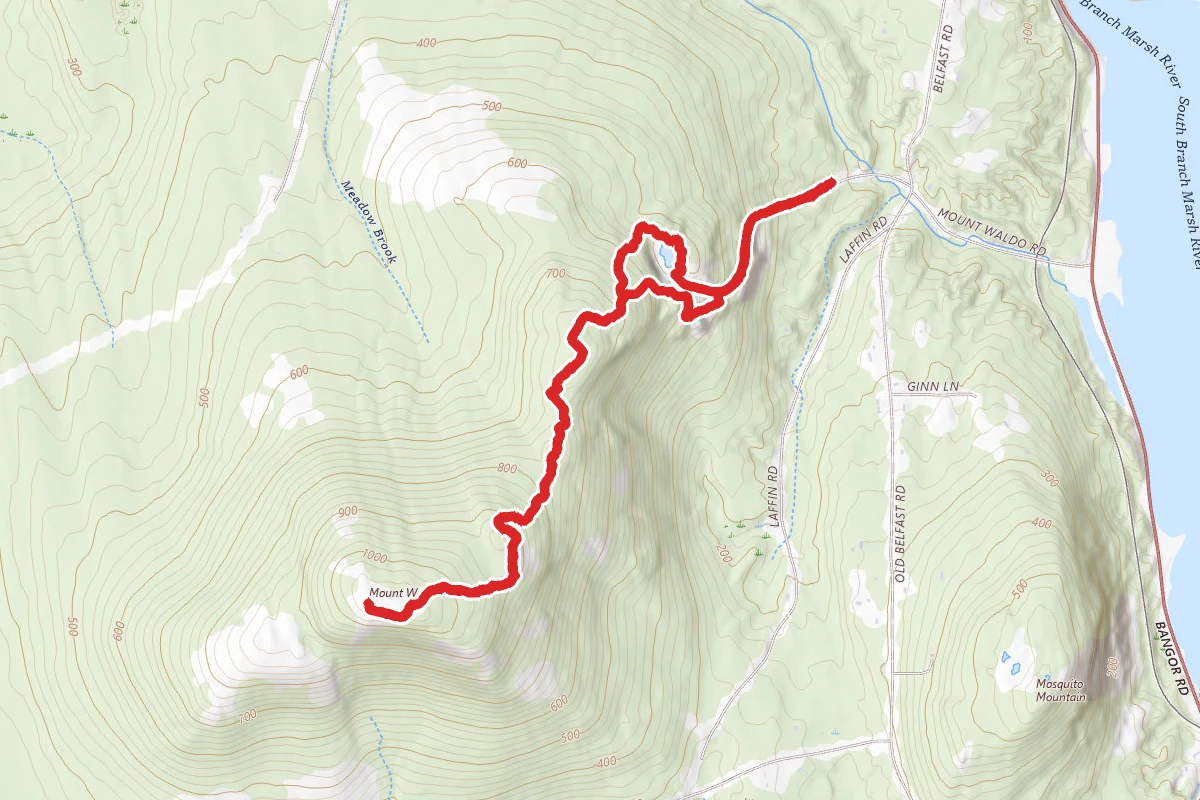 Mount Waldo and Mendall Marsh via the Quarry Trail