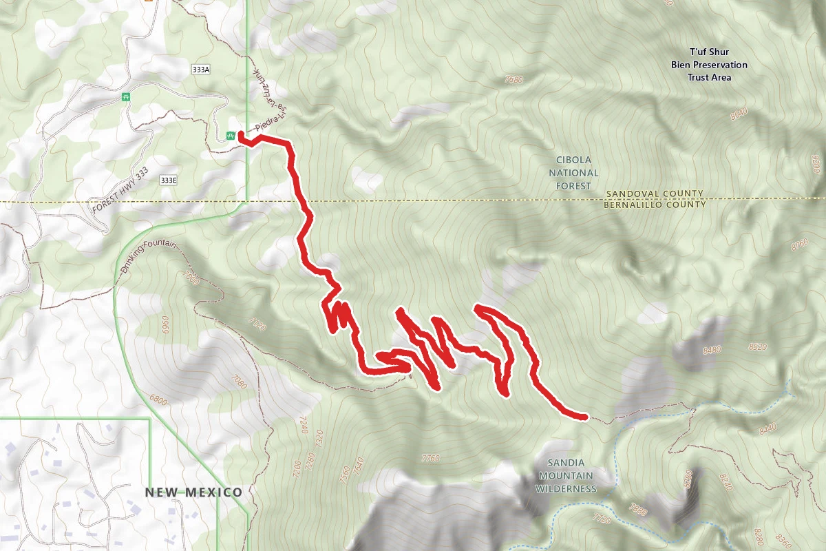 La Luz Trail #137 to Tramway Trail