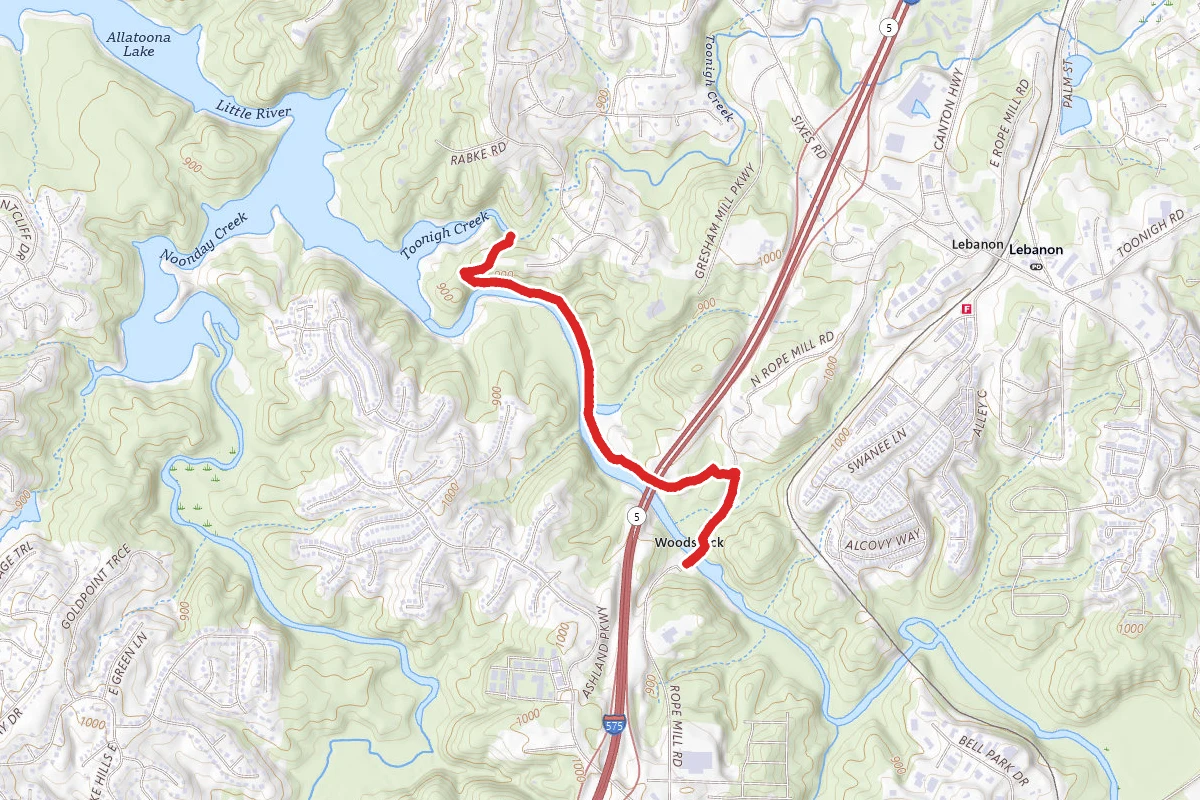 Cherokee Falls Trail