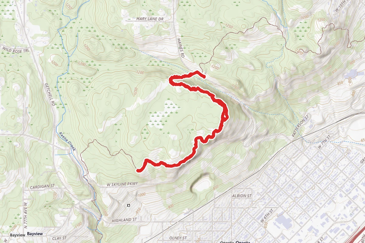 Superior Hiking Trail Section from Haines Rd