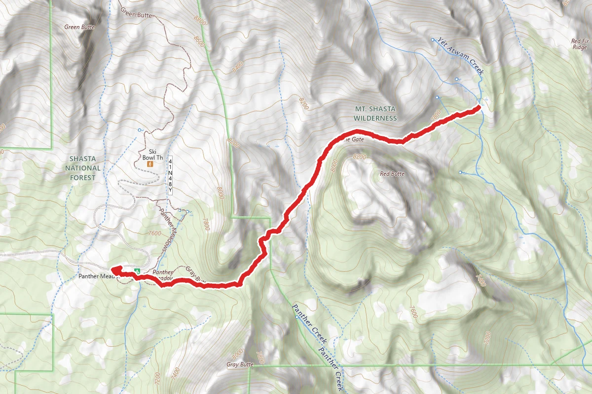 South Gate Trail via Gray Butte and The Gate Trail