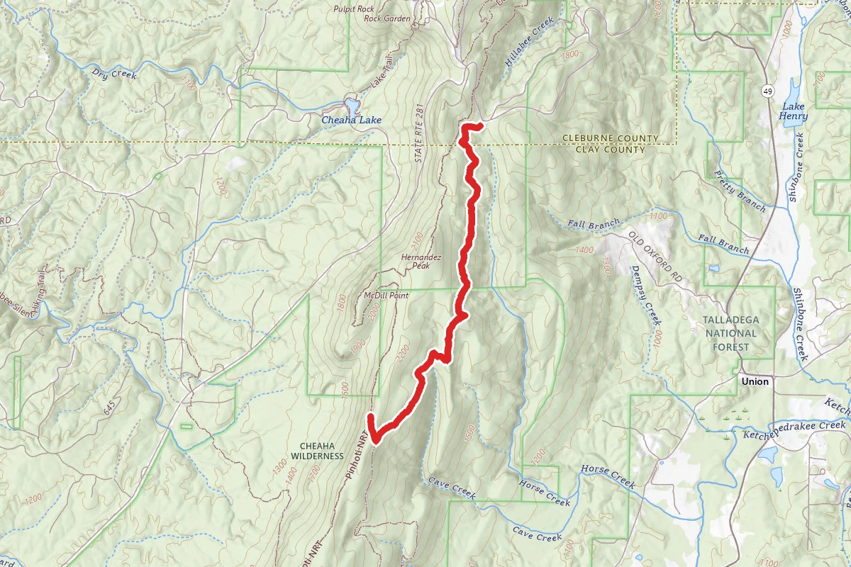 Cheaha Cave Creek Trail