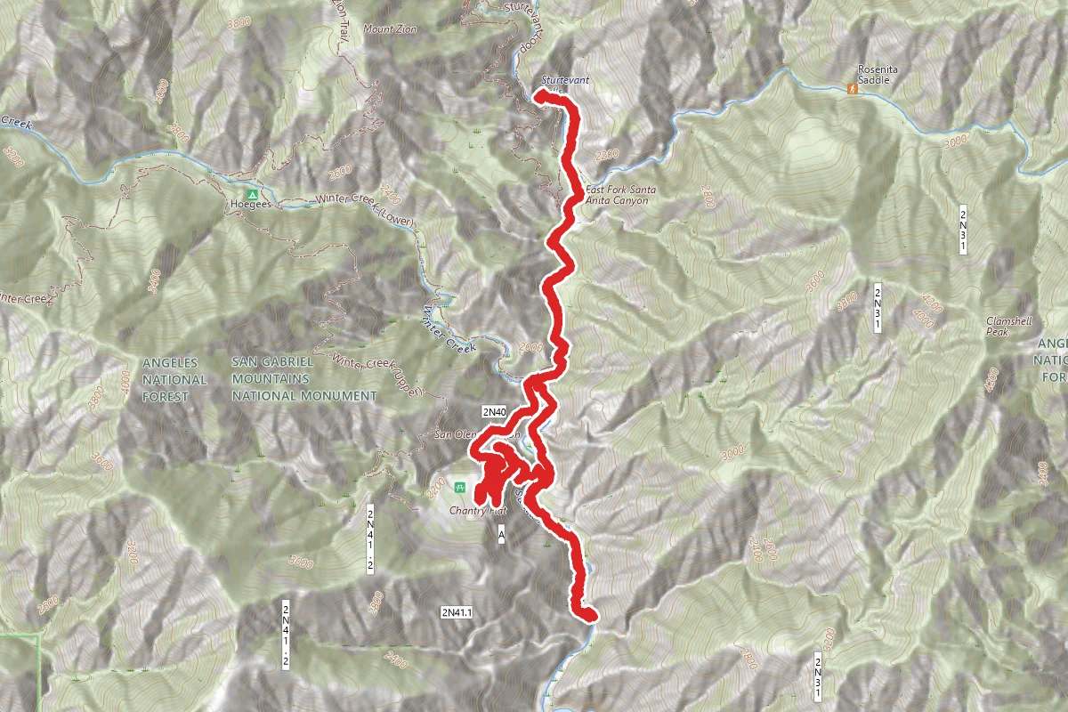 Hermit Falls to Sturtevant Falls Loop