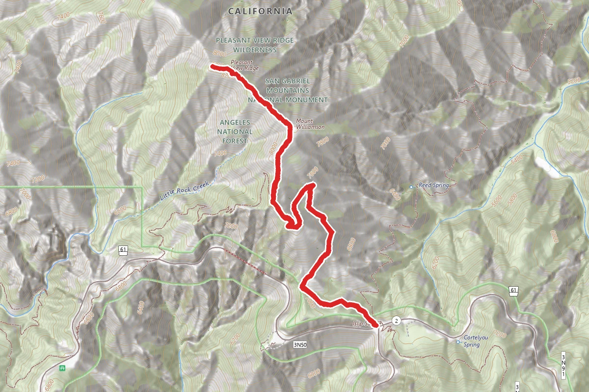 Islip Saddle to Mt. Williamson Via Pacific Crest Trail