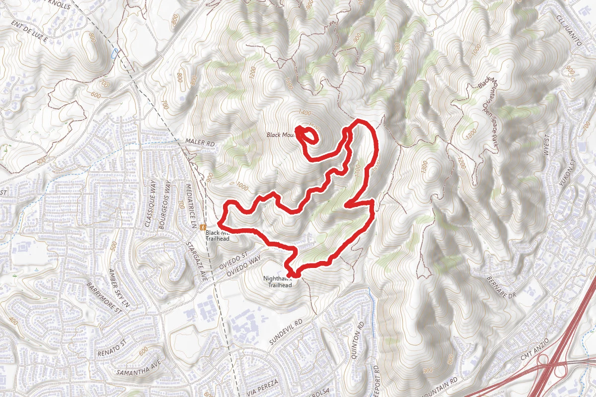 Black Mountain via Nighthawk Trail Loop