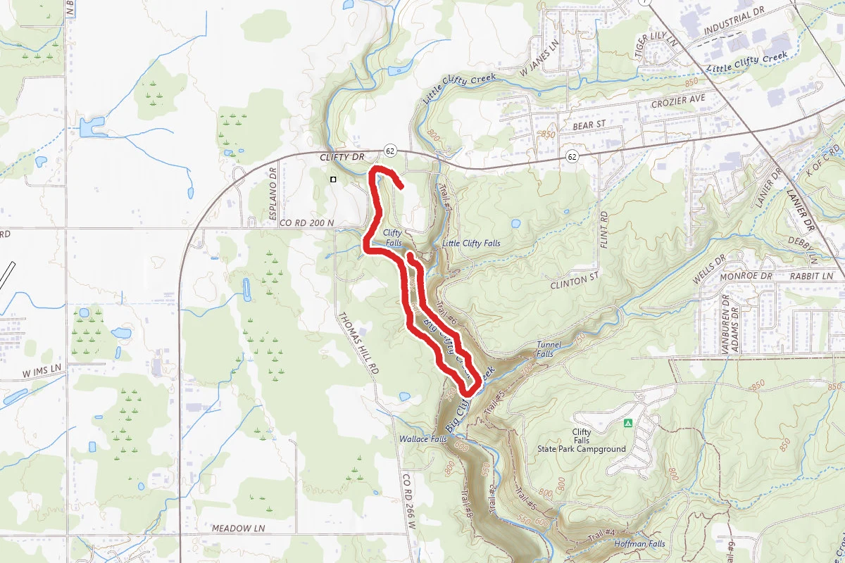 Clifty Falls Trails 8 and 2